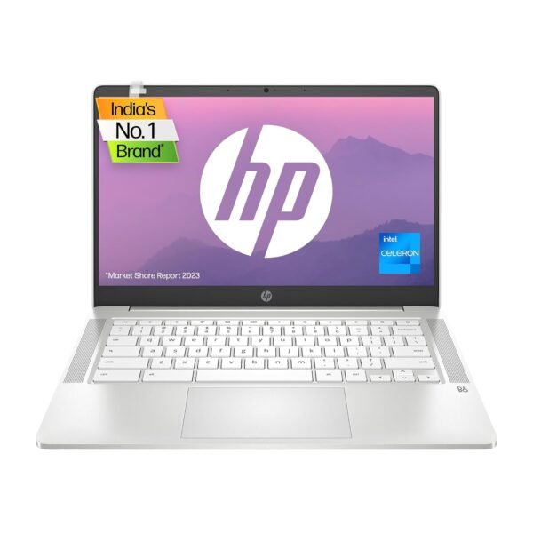 HP Chromebook x360, Intel Celeron N4120, 14-inch (35.6 cm), HD, 4GB LPDDR4, 64GB eMMC, Intel UHD Graphics, Thin & Light, Dual Speakers, BrightView Display (Chrome 64, White, 1.49 kg), ca0505TU
