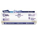 Haier 1 Ton 5 Star, New star rated,Wi-Fi HEXA Inverter Smart Split AC (AI Cooling, Energy Saving & Self-Clean, 7 in 1 Convertible, Copper, 4-way Swing, Cools in 10 Sec at 60°C, White)-HSA14KU-GAI5NB-I