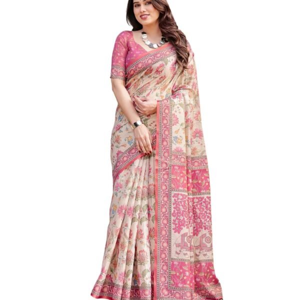 Handloom Erode Cotton Silk Saree for Women with Classic Traditional Zari