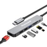Honeywell 7-in-1 TypeC Docking Station with 4K HDMI,1xUSB 3.0, 2xUSB 2.0 & TypeC 3.0 PD 100W Charging Port, SD & Micro SD Slot,for All Type C Devices- MacBook,Laptop, Thunderbolt 3,PC,3 Years Warranty