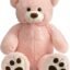 Hug N Feel 4 Feet Pink Giant Teddy Bear Soft, Plush, and Cuddly Stuffed Animal for Kids, Birthdays, Anniversaries, Valentine's Day, and Special Occasions Large Huggable