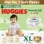 Huggies Natural Soft Premium Baby Diaper Pants, Our No.1 Soft Pants, Extra Large (XL) Size (12-17 Kgs), Monthly Pack of 84 diapers | Cloud Softness All over with India's 1st Cloud Touch BeltTM (42 Count, Pack of 2)