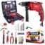 IBELL Professional Tool Kit With Impact Drill TD13-85 | 650W Pure Copper Motor | 13mm Metal Chuck | 2-Speed | 59-Piece Home Essential & DIY Tool Set | Red/Black BMC Box | 2-Year Warranty
