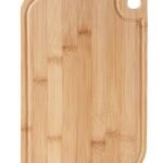 INOVERA (LABEL) Bamboo Kitchen Vegetables Fruits Chopping Cutting Board with Juice Groove, 33L x 23B x 1.5H cm, Brown (Bamboo Wood)