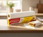 KITCHENETTE Butter Paper Roll 20m | Food Grade Non Stick Greaseproof Paper | for Roti Wrap, Tiffin Lunch Packing, Not Baking | Microwave Oven Freezer Safe up to 220°C | Eco Friendly