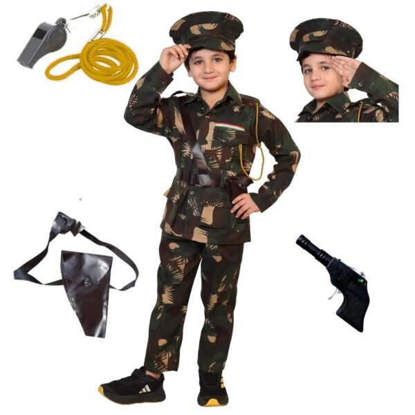 Kaku Fancy Dresses Our Helper Costume for Boys & Girls | Social Helper Doctor, Nurse, Fireman, Postman, Teacher, Farmer Dress For Kids