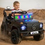 Kids CAR Ride-On Car 12V Battery Operated with Remote Control & Manual Drive, Electric Toy Car with Music, LED Lights & Dual Mode for Boys & Girls (2-6 Years)
