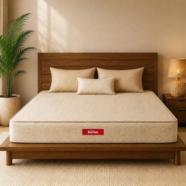 Kurlon Dual Mattress | Queen Size 78x60x5 Inches | Reversible Soft & Firm Dual Comfort - Flip Anytime | Orthopedic Spine Support | Pressure Relief | Soft Knitted Fabric | 10 Yr Warranty