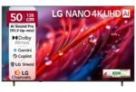 LG 126 cms (50 inches) NU87 AI Series Nano 4K Ultra HD (3840 x 2160) Smart webOS LED TV 50NU870BPLA 2026