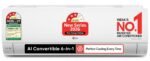 LG 1.5 Ton 3 Star, 5500W Max Cooling Capacity, Smart Inverter Split AC (Copper, AI Convertible 6-in-1, Energy Saving & Faster Cooling at 55℃, Allergen Protection, Monsoon Comfort, AS-Q19HNXE, White)