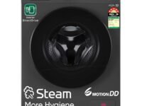 LG 8 Kg, 5 Star, Wi-Fi, Direct Drive Technology, Steam Wash, 6 Motion DD, Fully-Automatic Front Load Washing Machine (FHB1208Z4M, Allergy Care, In-Built Heater, Touch Panel, Middle Black)