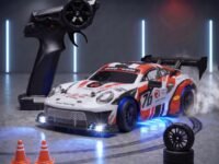 L.O.T Toys Ghost Remote Control Car | 20Kmph, 2.4Ghz | Rc Drifting Car, Rc Car 4x4, Drift Car Remote Control, Birthday Gift, Flexible PVC Shell, Long Range, Multi LED Lights (Burnout Red)