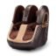 Leg Massager Foot & Calf Heated Machine With Airbags Vibration For Home Calf Thighs and Knee Pain Relief with Heat Corded Electric 2 Year Warranty (Brown)