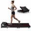 Lifelong Motorized 4.5 HP Foldable Walking Pad for Home | Treadmill for Home | 8 km/hr Speed | LED Display & Remote Control | Slim Under-Desk Walk Machine | 110 kg Capacity Ink Black