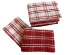 Lushomes Kitchen Cleaning Cloth, Cotton Dish Machine Washable Towels for Home Use, Pink, Pack of 6 Towel, 16x24 Inches, 340 GSM (40x60 Cms, Set of 6, Napking for Hand Towels)