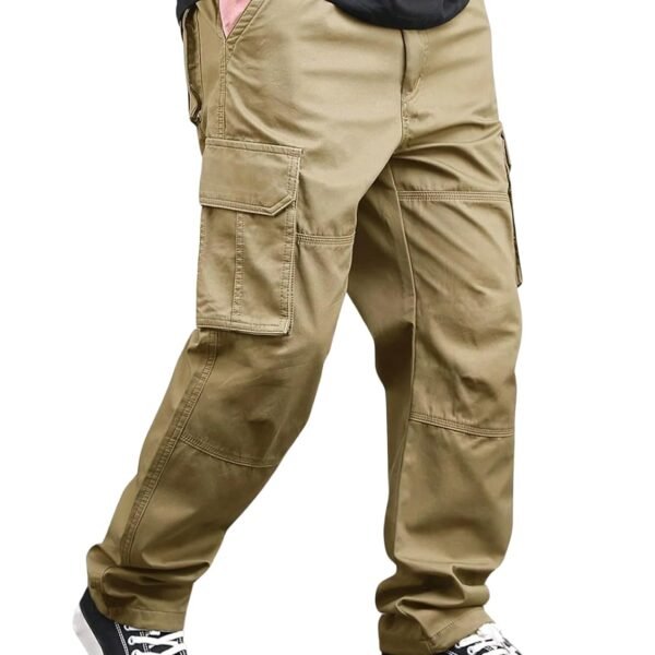 Lymio Cargo for Men | Cotton Cargo Pant | Drawstring Waist Pant (Also Available in Plus Sizes) (46-49)