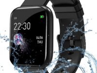 MARVIK Smart Watch for Kids, Men, Boys, Girls, and Women, ID116 Plus 2025, Latest for Android and iOS Phones, IP68 Waterproof with Daily Activity Tracker, Heart Rate Sensor, Sleep Monitor - Black