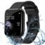 MARVIK Smart Watch for Kids, Men, Boys, Girls, and Women, ID116 Plus 2025, Latest for Android and iOS Phones, IP68 Waterproof with Daily Activity Tracker, Heart Rate Sensor, Sleep Monitor - Black
