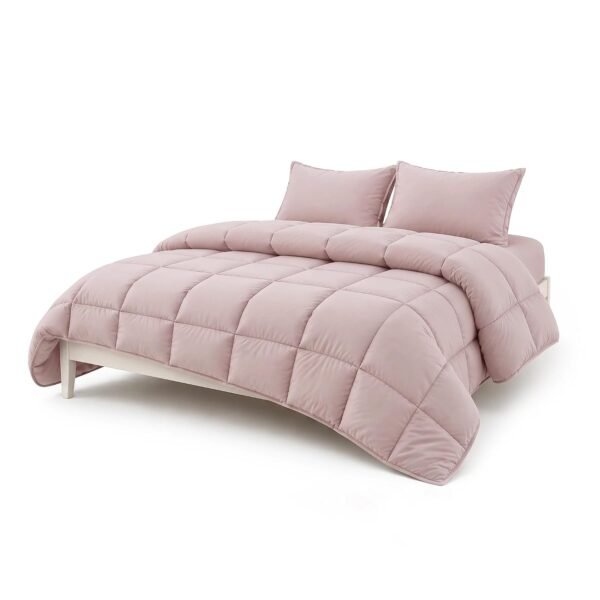 MammaYo Razza 300 GSM Double Bed Blanket for Heavy Winter (90" x 100" Inches/228cm x 254cm) - Double Bed Comforters|Peach| TC - 400