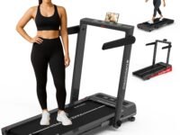 Maxpro 12% Auto Incline Glide 4.5HP Peak Motor 3-in-1 Foldable Treadmill for Home | Walking Pad Under Desk | 14 km/hr Speed | 120 kg Capacity | Remote Control (PTM200I)