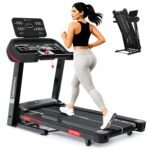 Maxpro Optira 6Hp Peak BLDC Motor|18km/h Speed |16 Level Motorized Incline |Bluetooth Speaker|FitShow App |130Kg User Weight |Auto Incline Hydraulic Foldable Treadmill for Home use