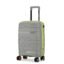 Nasher Miles Cannes Hard-Sided Polypropylene Cabin Luggage 20 inch | 55cm | 8 Wheels Small Trolley Bag for Travel | Suitcase (Grey Neon Green)