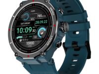 Noise Force Rugged & Sporty 1.32" Bluetooth Calling Smart Watch, 550 NITS, 7 Days Battery, AI Voice Assistance, Smart Watch for Men (Teal Green)