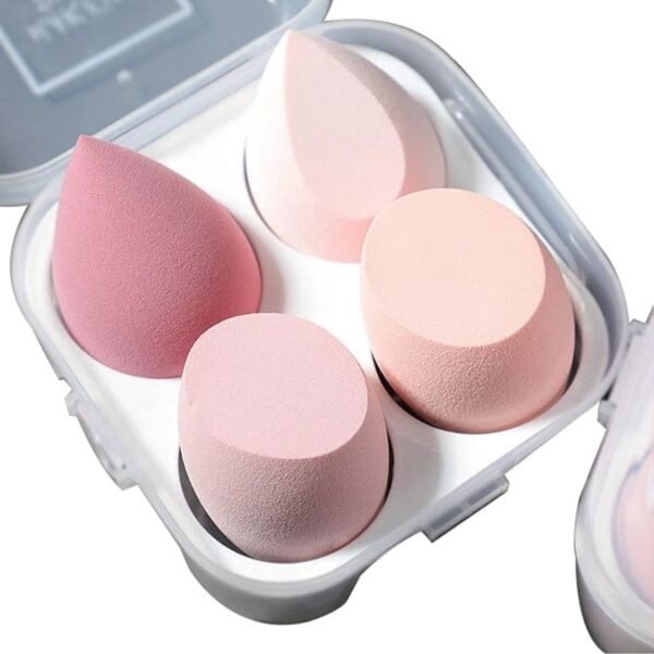 Omidazzle Ultra soft Professional Blender Set for Face Makeup | Makeup Sponges Set Suitable with Liquid & Creams | Sponge makeup for all Skin Types | Latex-Free Reusable & washable (Multicolor Set of 4)