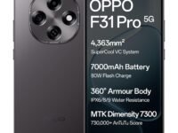 Oppo F31 Pro 5G (Space Grey, 8GB RAM, 256GB Storage) with No Cost EMI/Bank Offers