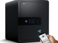 Ozone 45 Litres Wi-Fi Safe Locker for Home Jewellery and Locker Safe for Home and Office | Fingerprint 3-in-1 Unlocking App Password | Size 450H x 380W x 320D mm | 2-Year Warranty