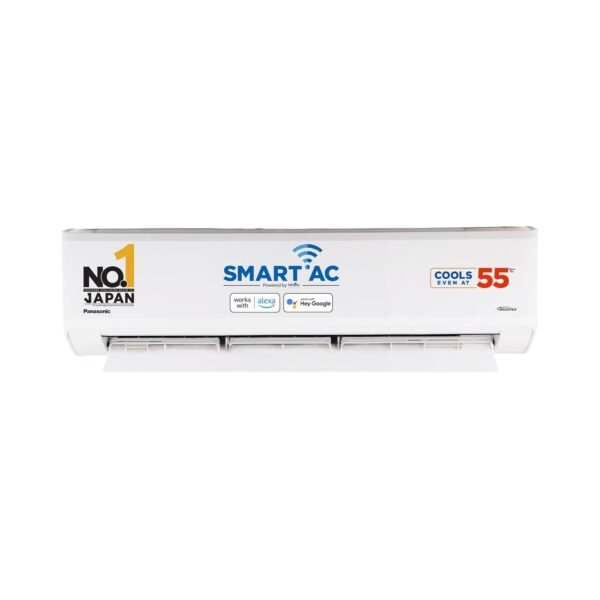 Panasonic 1.5 Ton 5 Star Premium Wi-Fi Inverter Smart Split AC (Matter Enabled, Higher Airflow, Copper Condenser, 7in1 Convertible, True AI, 4-Way, PM 0.1 Filter, CS/CU-NU18AKY5WX, White)