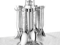 Parage Shagun Stainless Steel Cutlery Set, Set of 25, Silver