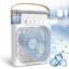 Portable Mini Air Cooler Fan with 3 Speeds, 3 Spray Mist Modes & Timer | USB Powered Personal Cooling Fan with LED Night Light | Compact Desk Mini AC for Home, Office, Bedroom & Travel