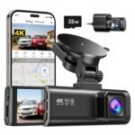 REDTIGER F7NP Dash Cam for Car 4K/2.5K Dual Channel | 170°Wide Angle, 3.18" IPS Screen | Built-in GPS, WiFi, WDR, Night View | 24H Parking Monitor | 32GB Card Included