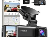 REDTIGER F7NP Dash Cam for Car 4K/2.5K Dual Channel | 170°Wide Angle, 3.18" IPS Screen | Built-in GPS, WiFi, WDR, Night View | 24H Parking Monitor | 32GB Card Included