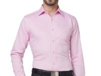 Raymond Men Slim Fit Structure Pattern Pure Cotton Semi Cutaway Collar Full Sleeve Formal Shirt