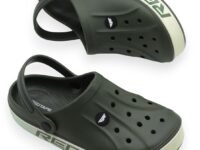 Red Tape Mens Lightweight EVA Clogs Slip-On Comfortable Casual Footwear with Adjustable Back Strap and Anti-Slip Outsole