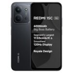 Redmi 15C 5G Prime Edition Midnight Black 4GB + 128GB | Massive 6000mAh Battery | Segment's Largest 17.53cm Display Up to 120Hz | MediaTek Dimensity 6300 | 33W Fast Charging | 50MP AI Dual Camera