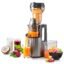 Rico Cold Press Slow Juicer with Ice Cream Maker | 5 Years Motor Warranty | Slow Juicer for Fruits, Vegetables & Nut Milk | 10% More Juice, Less Waste | Low Noise | Anti-Drip | Easy to Clean