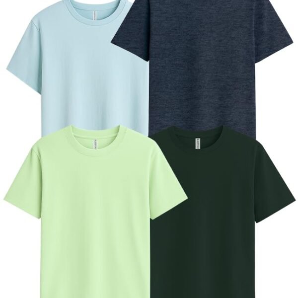 SLEEPY NUTS Men's Regular Fit Round-Neck Half Sleeves Solid Casual Wear T-Shirt