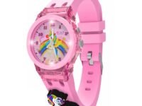 SPIKY Analog Watch for Kids | 3D Cartoon | 7 Multicolor LED Luminous Lights with Silicone Strap | Unisex Best Birthday Gift | Analogue Wrist Watches for Boys & Girls | Age 3-10 yrs
