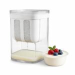 SR 1100ML Greek Yogurt & Curd Maker | Fine Mesh Strainer with Lid | Home Essentials | shrikhand Maker | Hung Curd | Perfect for Homemade Yogurt | Whey Separator | Curd,Cheese & More