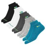 SWAGR Ankle Socks for Men & Women, Multicolor, Pack of 5, Free Size