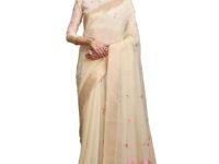 SWORNOF Womens Linen Silk Saree | Saree for Women With Unstitched Blouse | Saree with Blouse Piece | Soft and Skin Friendly