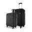 Safari Genius Alley Set of 2 (Cabin + Medium) Trolley Bags Hard Case Polypropylene, 4 Spinner Wheels, 360 Degree Wheeling Luggage, Travel Bag, Suitcase for Travel, Trolley Bags for Travel, Black