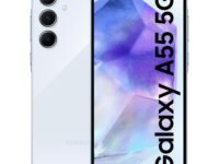 Samsung Galaxy A55 5G (Awesome Iceblue, 8GB RAM, 256GB Storage) | AI Mobile | 50MP Main Camera (OIS) | Super HDR Video| Nightography | IP67 | Gorilla Glass Victus+ | sAMOLED | Gaming Smartphone