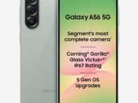 Samsung Galaxy A56 5G Mobile (Awesome Olive, 8GB, 256GB) | Segment Most Complete Triple Camera | 50MP | AI Editing | 4nm Processor | sAMOLED | 5000mAh | Gorilla Glass Victus+| Knox Security