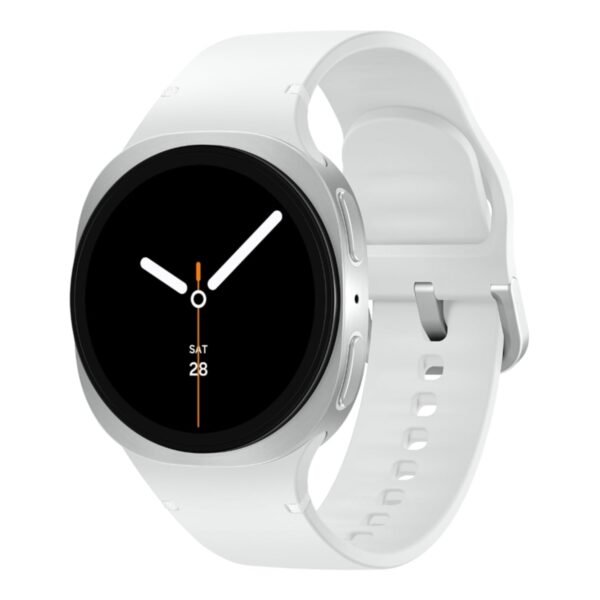 Samsung Galaxy Watch8 (44mm, LTE, Silver) with 3nm Processor | Dual GPS | Sapphire Glass & Armor Aluminum | 5ATM & IP68 | BP, ECG, IHRN & Vascular Load Monitoring | Anti-oxidant Index