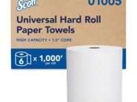 Scott® Essential Hard Roll Paper Towels (HRT), 6 Rolls, 305m/Roll (Total 1,830 meters) (01005C)