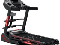 Sparnod Fitness STH-3600 Multifunction Treadmill for Home Use, 4 HP Peak DC Motor, 16 Km/H, Advanced Console with 12 Pre-Set, Massager, Supports 110 Kg User Weight Hydraulic Foldable Inbuilt Speakers
